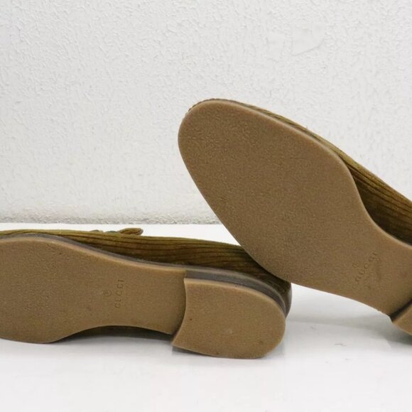 Gucci Paride Horsebit GG Logo Brow Suede Loafers Mens Size G 8.5/US 9/EU 42.5 - Picture 10 of 16